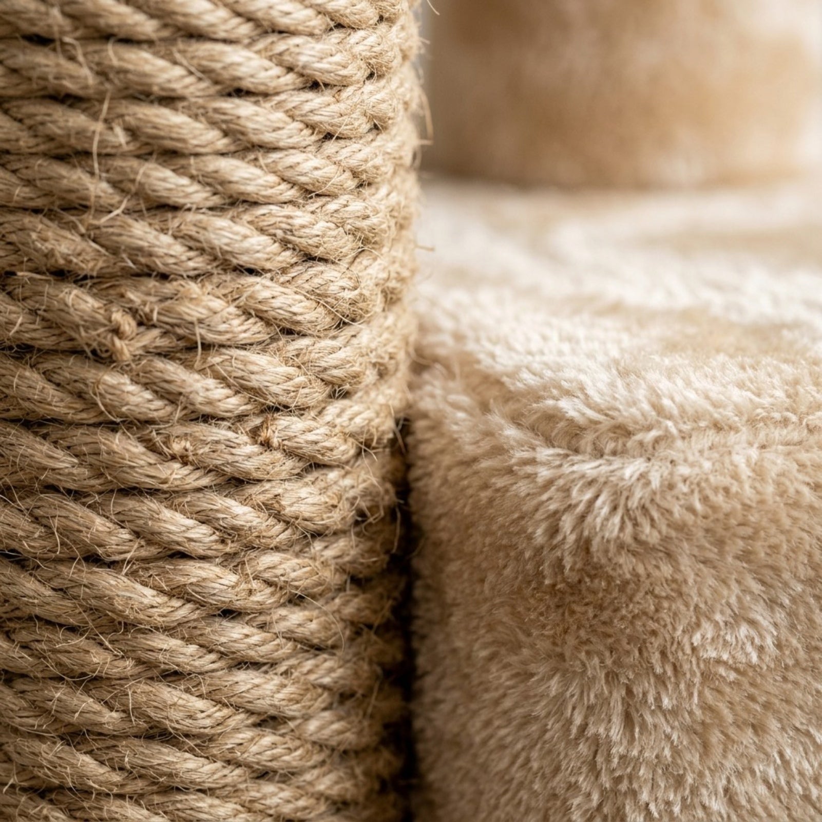Vibno Multi-Level Cat Tree Condo Sisal Posts 54 in Beige