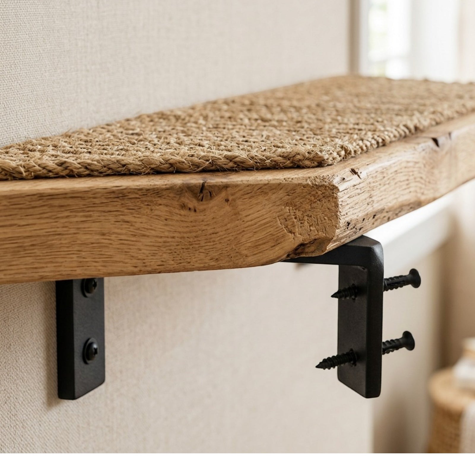 Vibno Wall-Style Cat Climbing Shelf Set Wood 5-Piece Natural