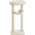 Vibno Narrow Cat Tree Ivory Sisal Posts 42 in